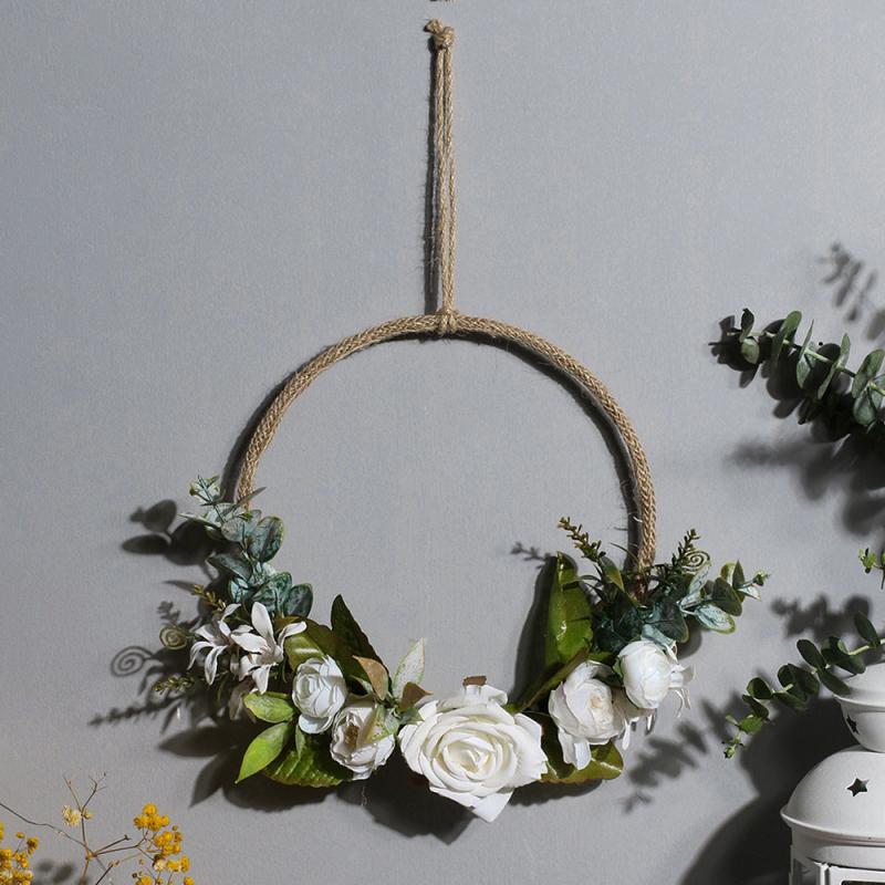 Artificial Flower Vine Wreath for Christmas Weddings and Home Decor