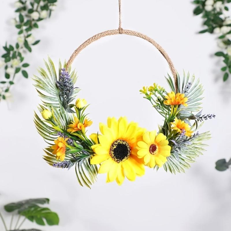 Artificial Flower Vine Wreath for Christmas Weddings and Home Decor