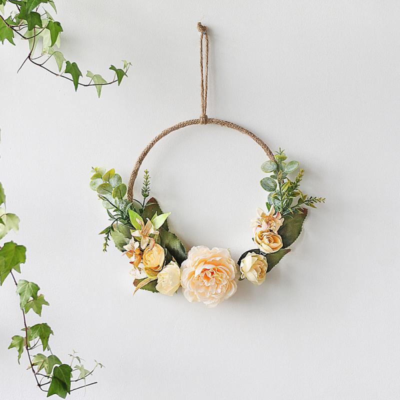 Artificial Flower Vine Wreath for Christmas Weddings and Home Decor