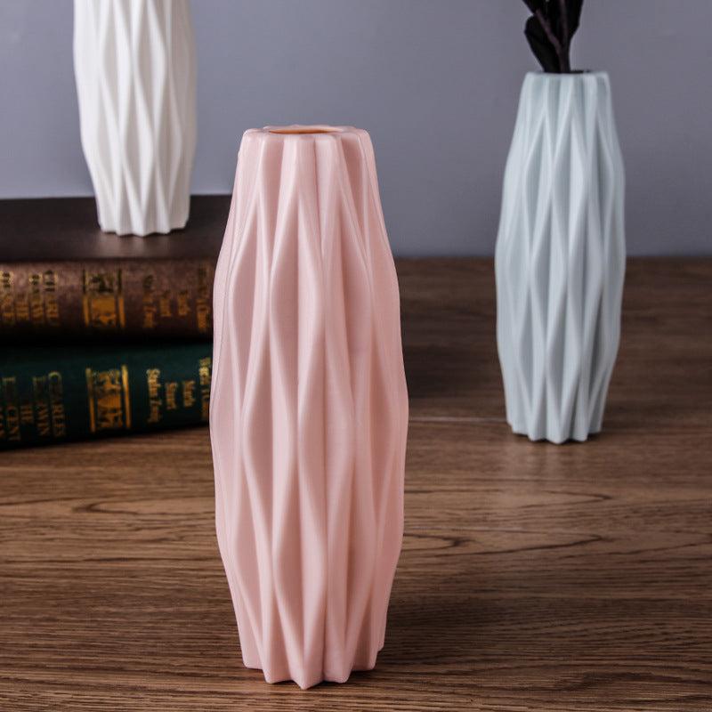 Nordic Plastic Vase Modern Style Flower Arrangement Decor