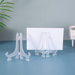 10pcs Plastic Easels Stand Plate Holders Display Pictures for Weddings