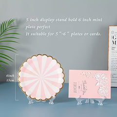 10pcs Plastic Easels Stand Plate Holders Display Pictures for Weddings