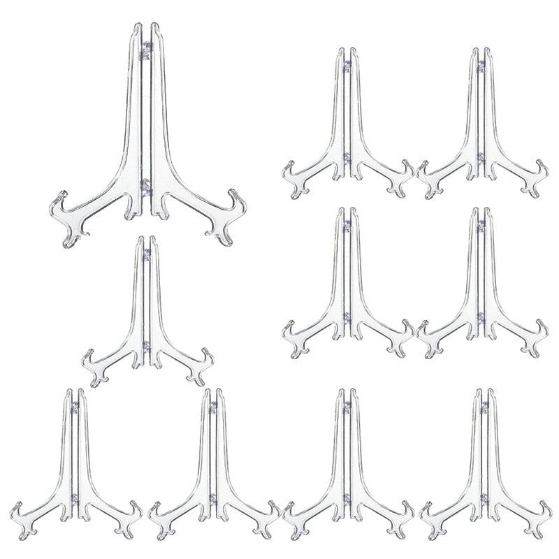 10pcs Plastic Easels Stand Plate Holders Display Pictures for Weddings
