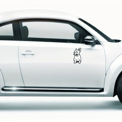 French Bulldog Wall Stickers Set of 4 Vinyl Decals for Car Laptop Bumper