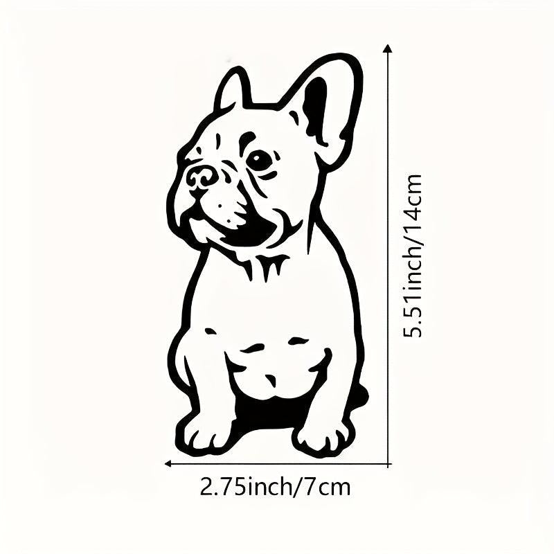 French Bulldog Wall Stickers Set of 4 Vinyl Decals for Car Laptop Bumper