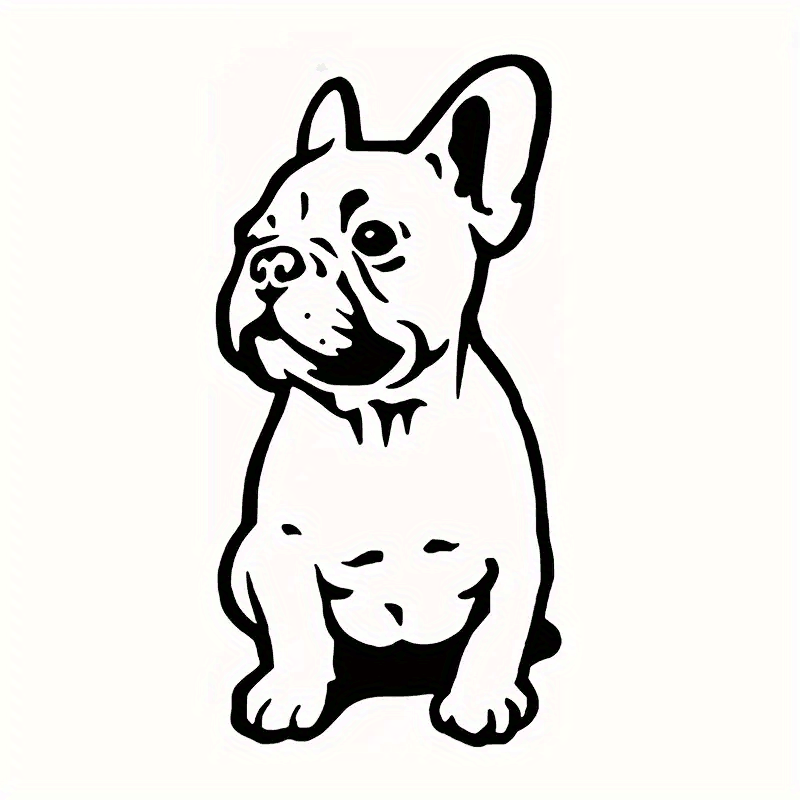 French Bulldog Wall Stickers Set of 4 Vinyl Decals for Car Laptop Bumper