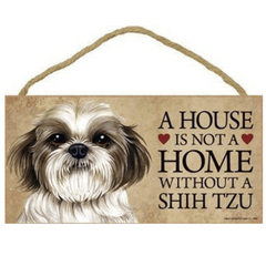 Shih Tzu Wooden Sign for Pet Lovers