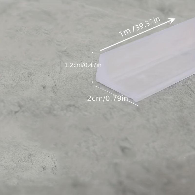 1pc Bathroom Water Blocking Strip Dry And Wet Separation Self adhesive