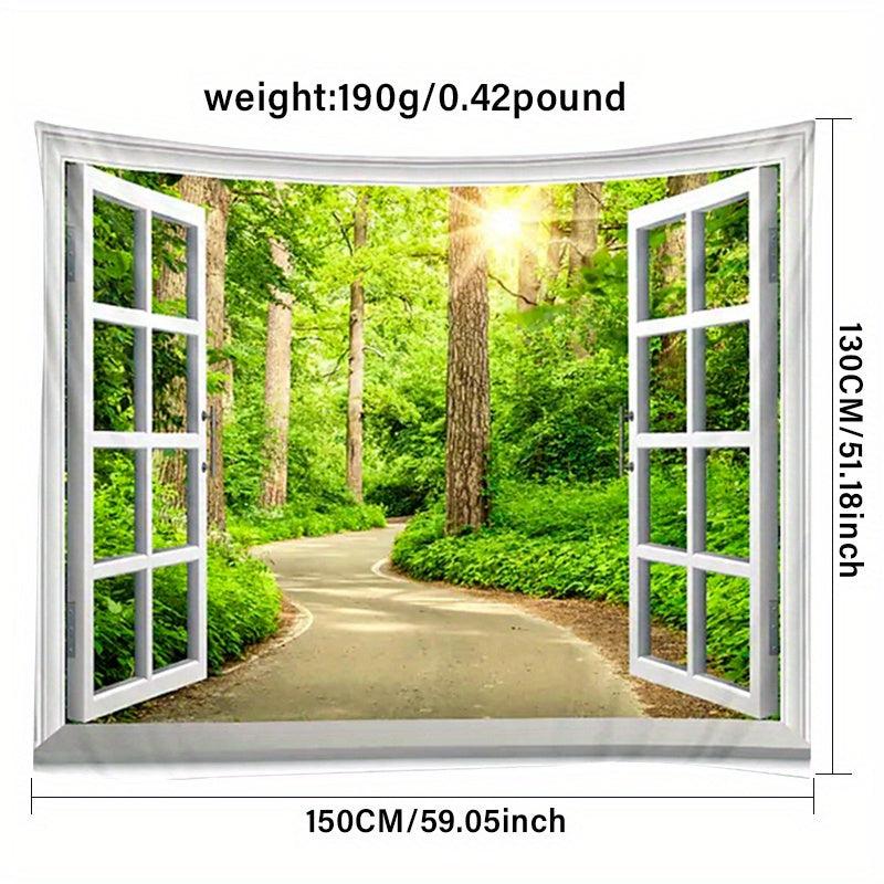 Forest Landscape Wall Hanging Tapestry Art Decor Picnic Tablecloth