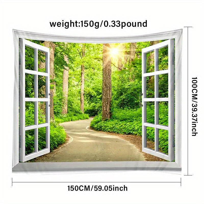 Forest Landscape Wall Hanging Tapestry Art Decor Picnic Tablecloth