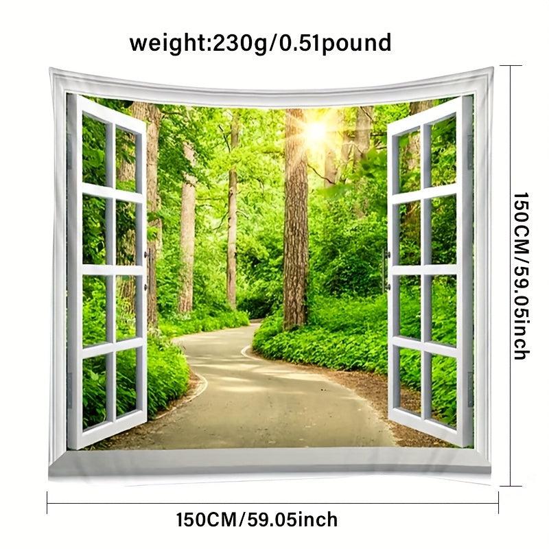 Forest Landscape Wall Hanging Tapestry Art Decor Picnic Tablecloth