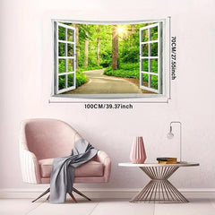 Forest Landscape Wall Hanging Tapestry Art Decor Picnic Tablecloth
