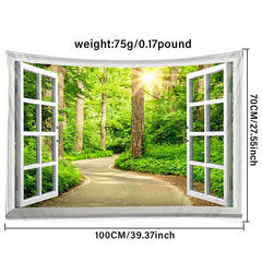 Forest Landscape Wall Hanging Tapestry Art Decor Picnic Tablecloth