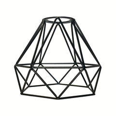 Metal Cage Lampshade Hanging Light Kit Retro Lamp Holder Farmhouse Decor