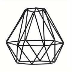 Metal Cage Lampshade Hanging Light Kit Retro Lamp Holder Farmhouse Decor