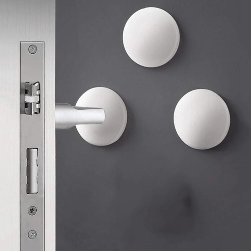 2pcs Silicone Door Stopper Self Adhesive Bumper Guard for Home Kitchen Bedroom