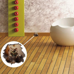 3D Pet Mouse Mural Stickers Waterproof Bedroom Living Room Decor