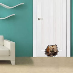 3D Pet Mouse Mural Stickers Waterproof Bedroom Living Room Decor