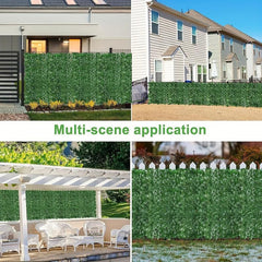 Simulated Ivy Green Fence Outdoor Decoration 12 Piece