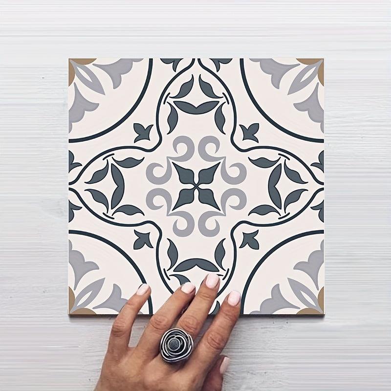 10pcs Waterproof Non Slip Tile Stickers for Bathroom Toilet Kitchen