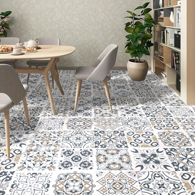 10pcs Waterproof Non Slip Tile Stickers for Bathroom Toilet Kitchen