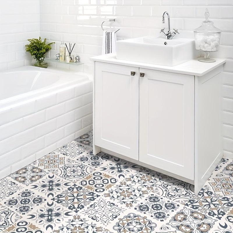 10pcs Waterproof Non Slip Tile Stickers for Bathroom Toilet Kitchen
