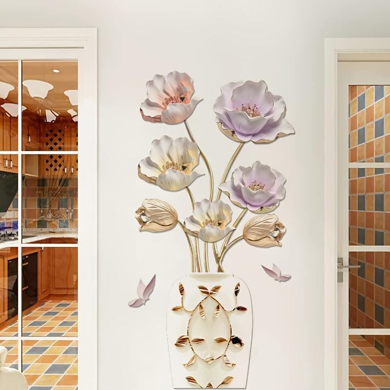 Tulip Vase Wall Sticker Home Wall Decoration Sticker