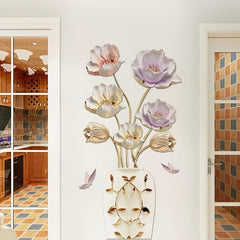 Tulip Vase Wall Sticker Home Wall Decoration Sticker