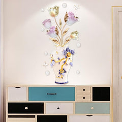 Tulip Vase Wall Sticker Home Wall Decoration Sticker