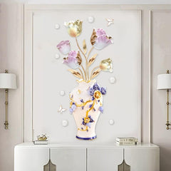 Tulip Vase Wall Sticker Home Wall Decoration Sticker