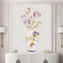Tulip Vase Wall Sticker Home Wall Decoration Sticker