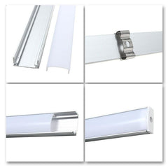5pcs Aluminum LED Strip Light Holder Mounting Clips System