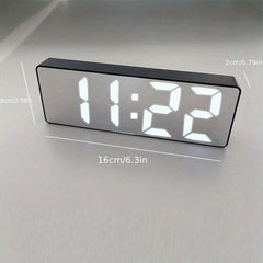 LED Digital Alarm Clock Desktop Temperature Display 12/24 Hours
