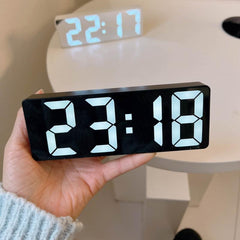 LED Digital Alarm Clock Desktop Temperature Display 12/24 Hours