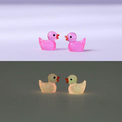 Luminous Little Yellow Duck Doll Pendant Micro Landscape Decoration