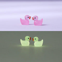 Luminous Little Yellow Duck Doll Pendant Micro Landscape Decoration