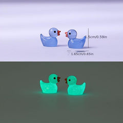 Luminous Little Yellow Duck Doll Pendant Micro Landscape Decoration