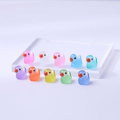 Luminous Little Yellow Duck Doll Pendant Micro Landscape Decoration