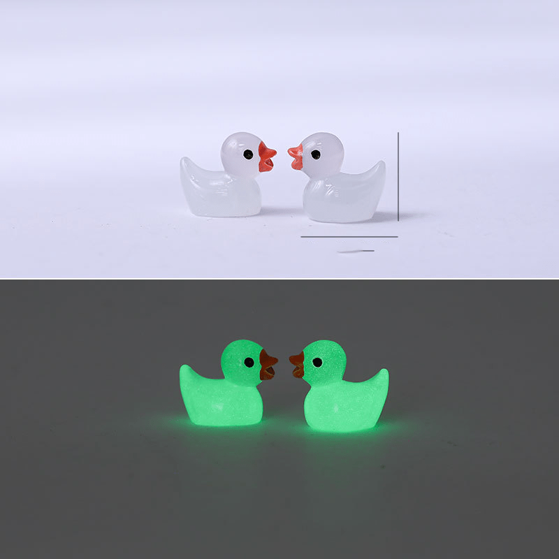 Luminous Little Yellow Duck Doll Pendant Micro Landscape Decoration