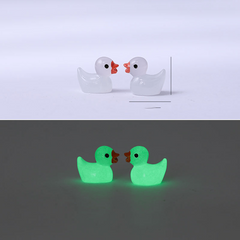 Luminous Little Yellow Duck Doll Pendant Micro Landscape Decoration