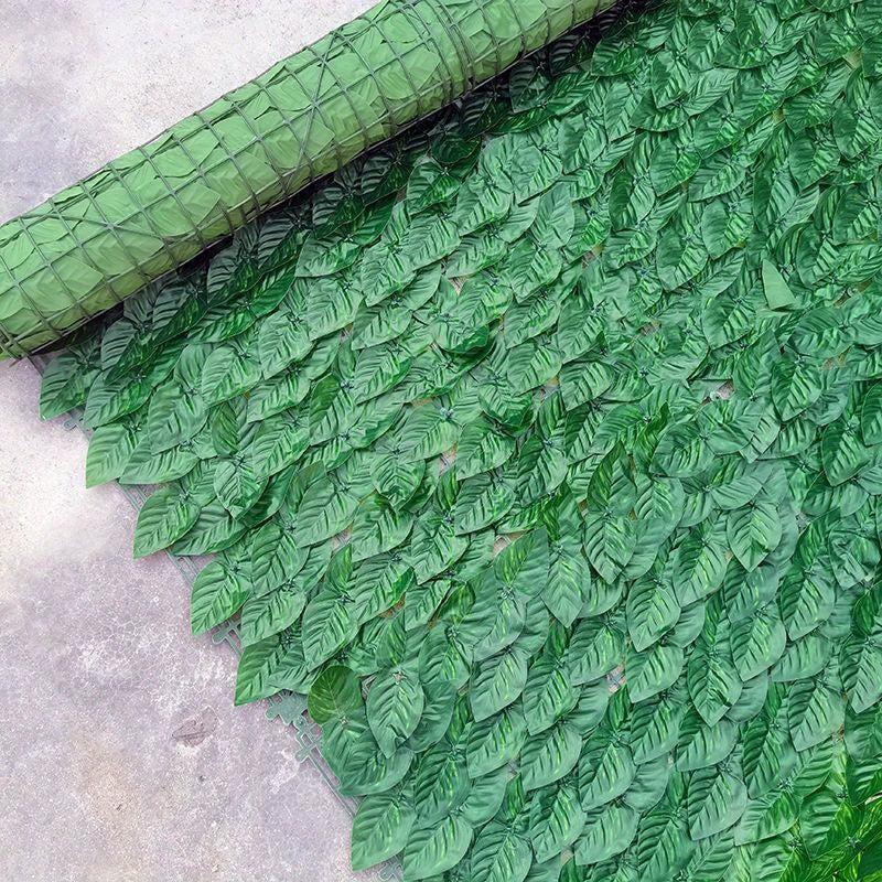 Artificial Leaf Fence Privacy Screen 19.69x118.11 Green Ivy Hedge Wall Screen