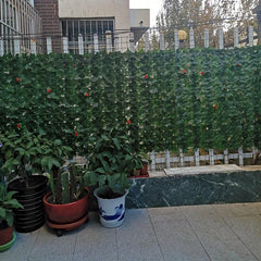 Artificial Leaf Fence Privacy Screen 19.69x118.11 Green Ivy Hedge Wall Screen