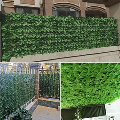 Artificial Leaf Fence Privacy Screen 19.69x118.11 Green Ivy Hedge Wall Screen