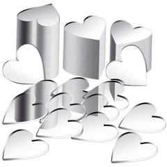 100pcs Love Heart Acrylic Mirror Wall Sticker for Decoration