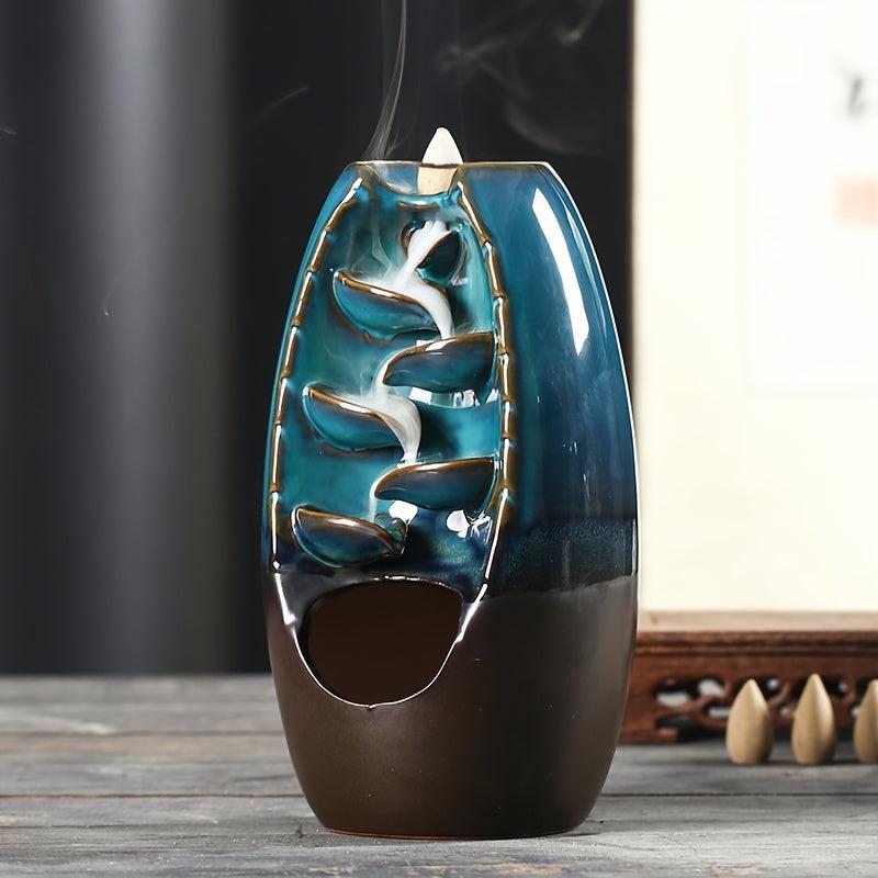 Waterfall Ceramic Incense Holder for Home Decor