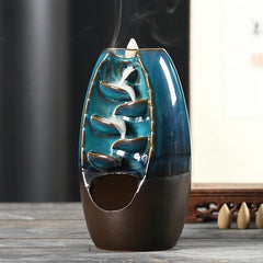 Waterfall Ceramic Incense Holder for Home Decor