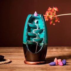 Waterfall Ceramic Incense Holder for Home Decor