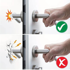 6pcs Circle Shaped Anti collision Doorstops Door Handle Protective Cover