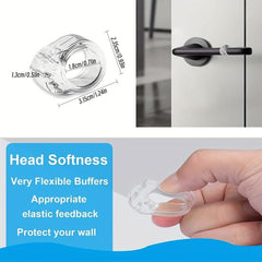 6pcs Circle Shaped Anti collision Doorstops Door Handle Protective Cover