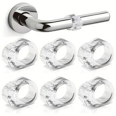 6pcs Circle Shaped Anti collision Doorstops Door Handle Protective Cover